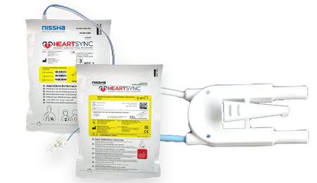 HeartSync Defib ZOLL packaging and connector
